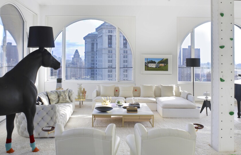 Decor was handled by interior designer Ghislaine Viñas (Photo: David Hoston)