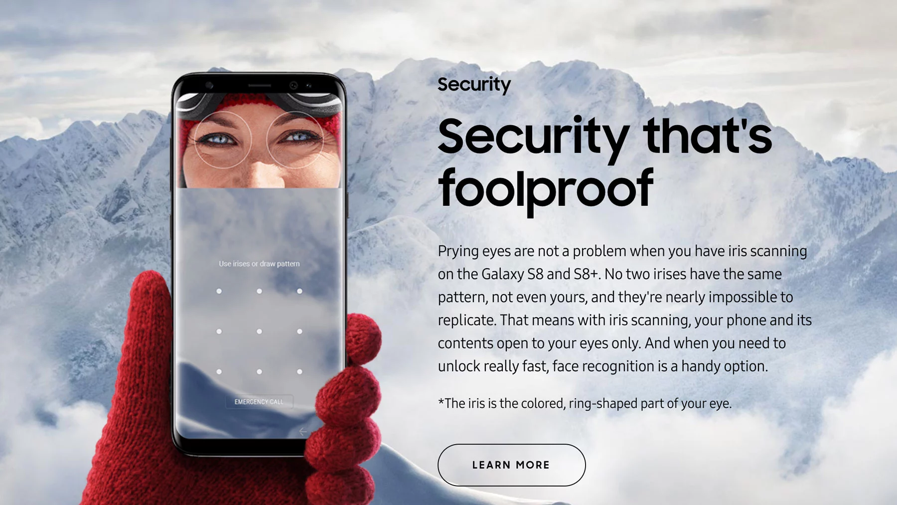 Samsung is marketing the Galaxy S8's biometric features heavily, but is less than forthcoming about their insufficiencies