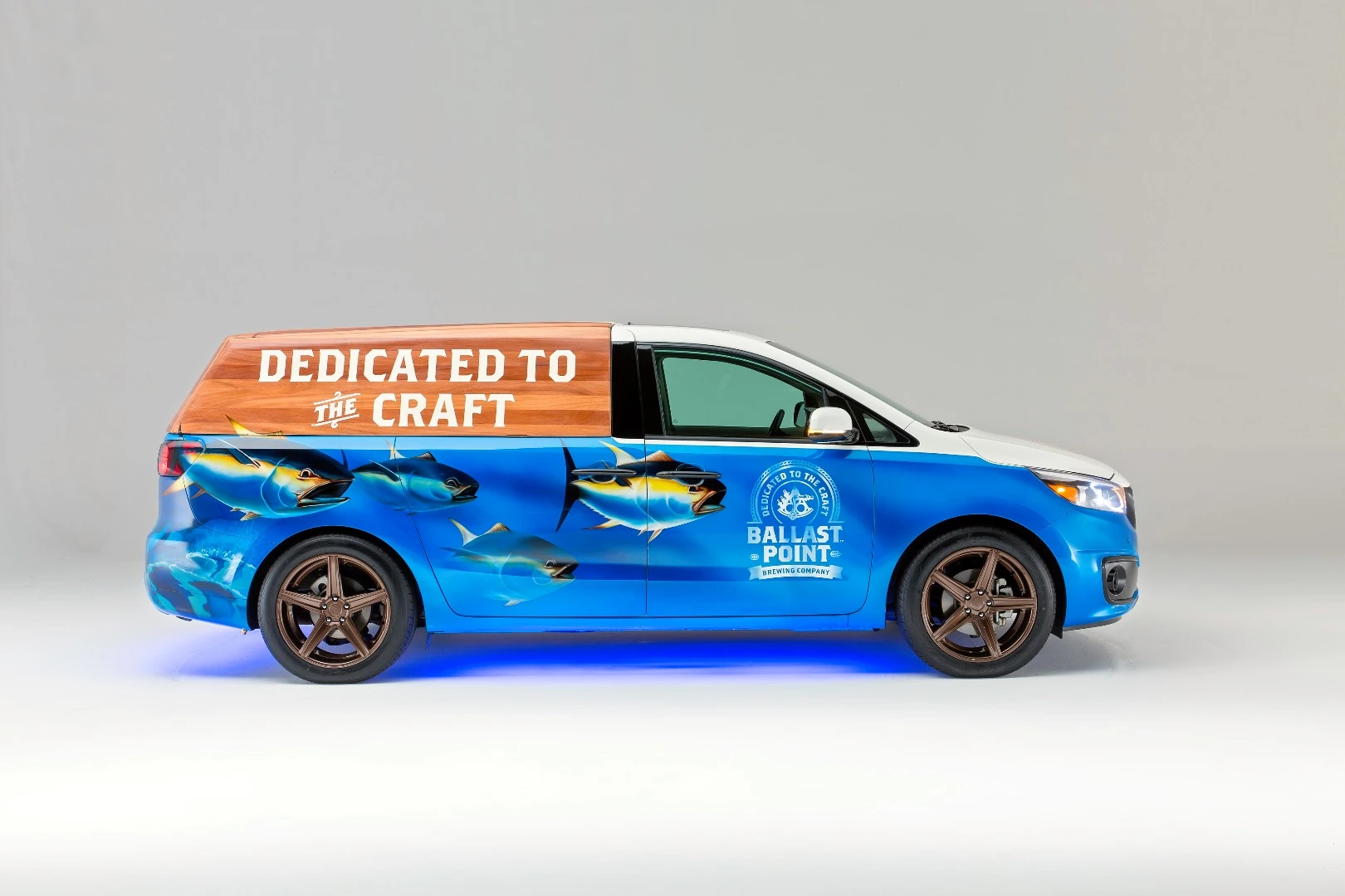 The nautical theme is borrowed from the San Diego-based brewery itself