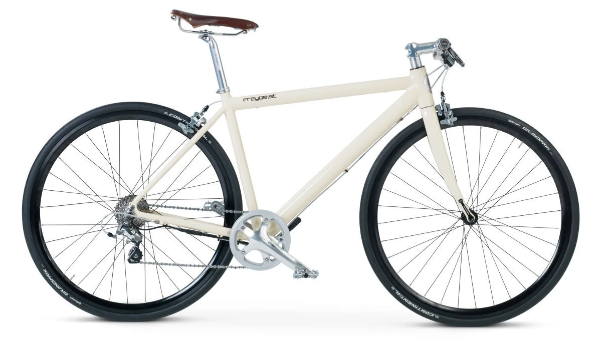 The Freygeist e-bike weighs 26.5 lb and looks quite similar to a non-electric urban commuter