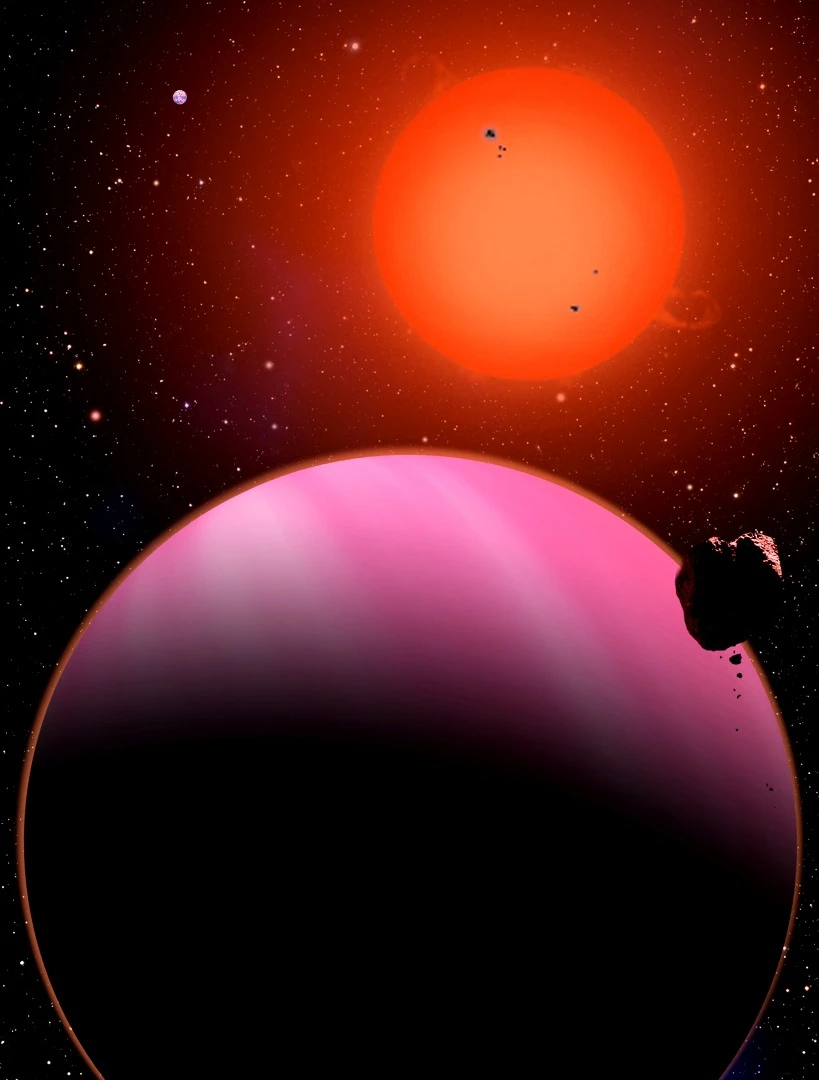 Artist's impression of a "Super-Neptune" exoplanet