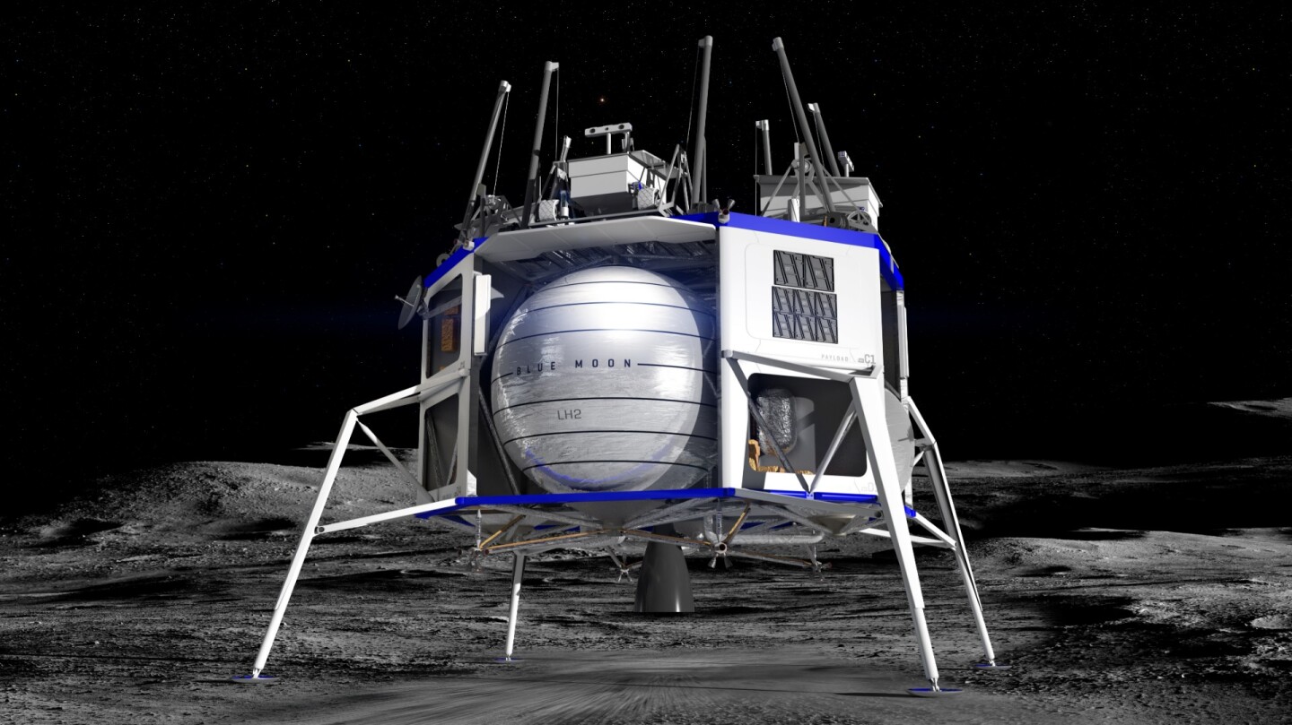 The basic Blue Moon lander configuration