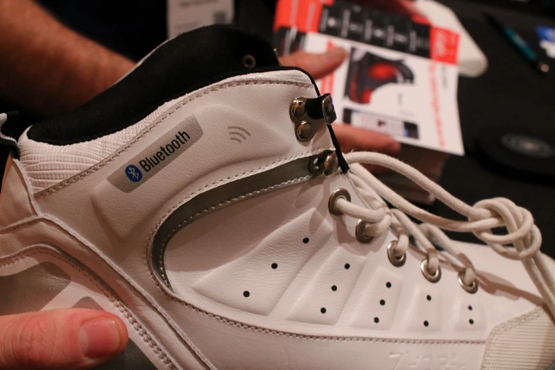GlaGla's Bluetooth connected shoes were just one of myriad wearables at CES ranging from smart to silly (Photo: Eric Mack/Gizmag.com)