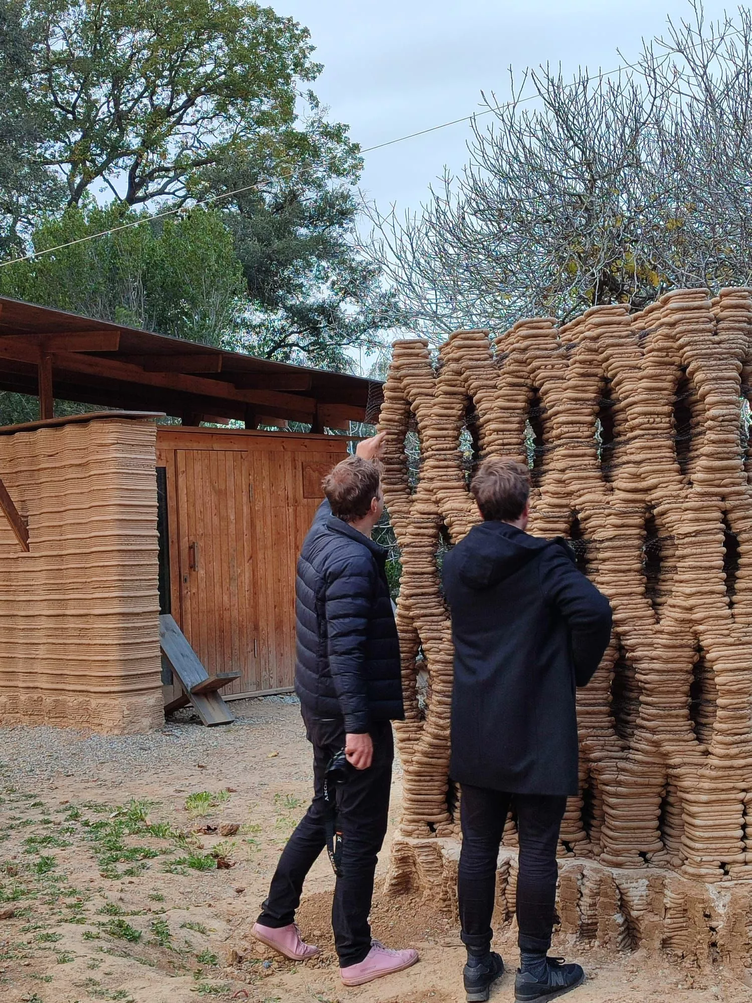 A prototype of the community center's 3D-printed walls has already been created