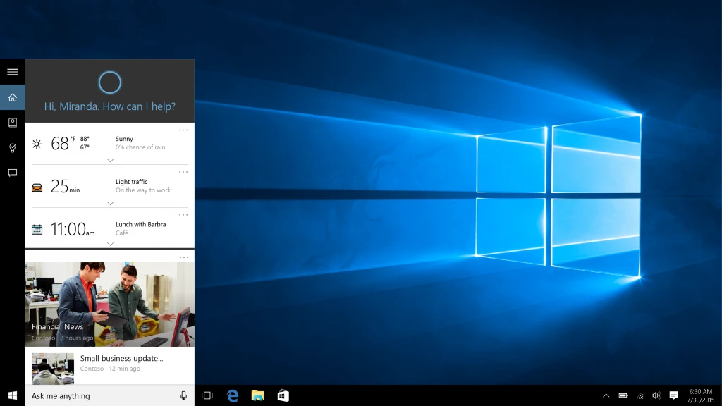 With the release of Windows 10 also comes the wider availability of digital assistant Cortana