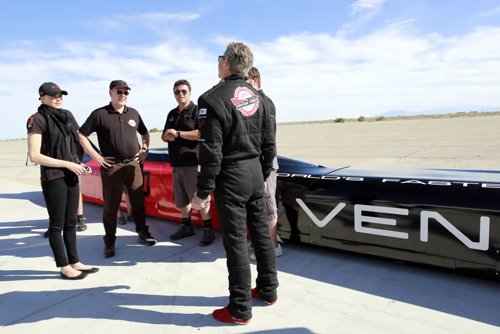 The VBB-3 aims to exceed 440 mph (Photo: Denis Boussard/Venturi Automobiles)