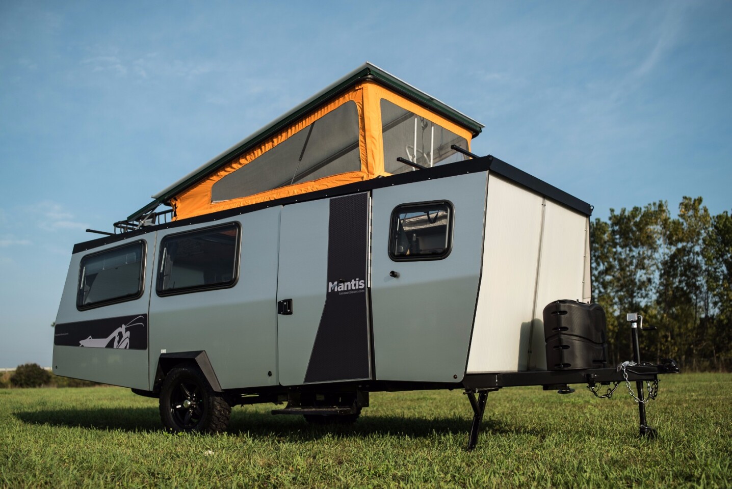 The Taxa has a steel frame and aluminum/fiberglass/polycarbonate body