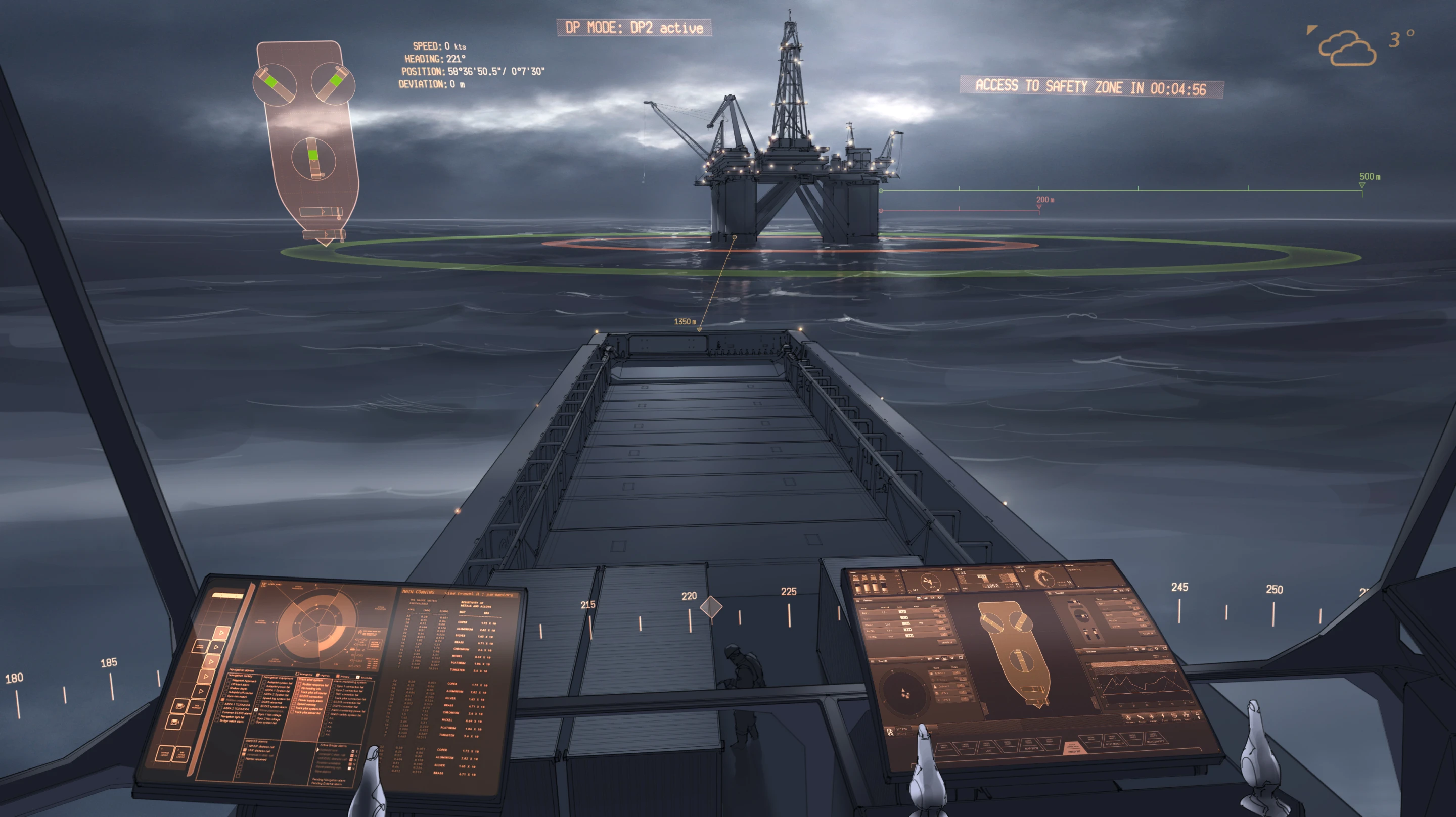 Rolls-Royce oX controlling platform safety area navigation