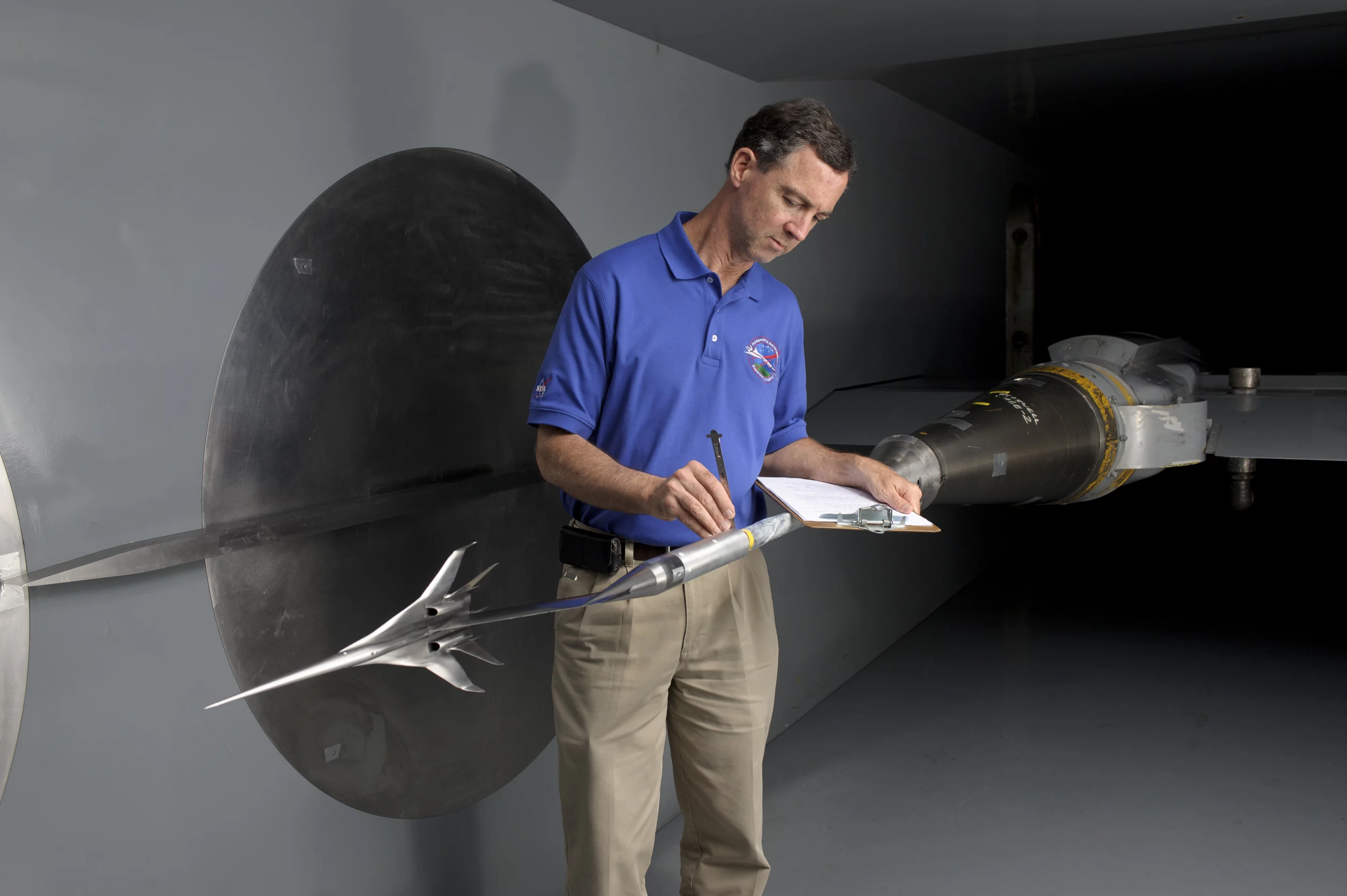 The Boeing concept being prepared for wind tunnel tests (Image: NASA/Dominic Hart)