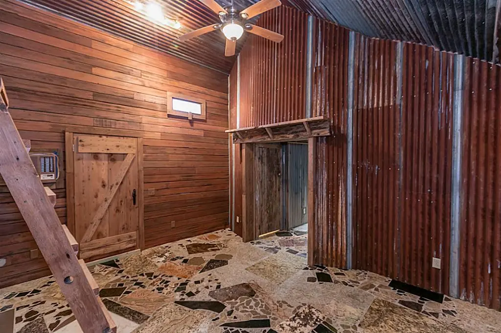 Stairs to the Cowboy Boot House's second bedroom