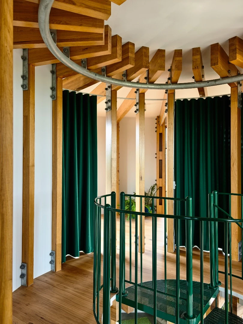St Andrews Beach House has a spiral staircase in its center