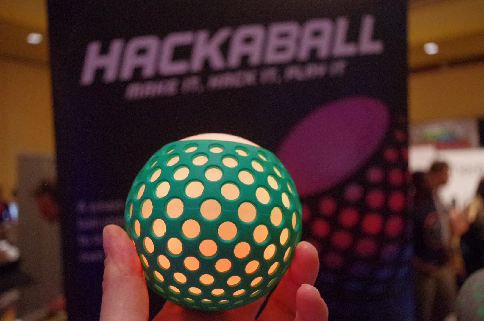 Hackaball is a ball-shaped computer that helps kids understand the basics of programming