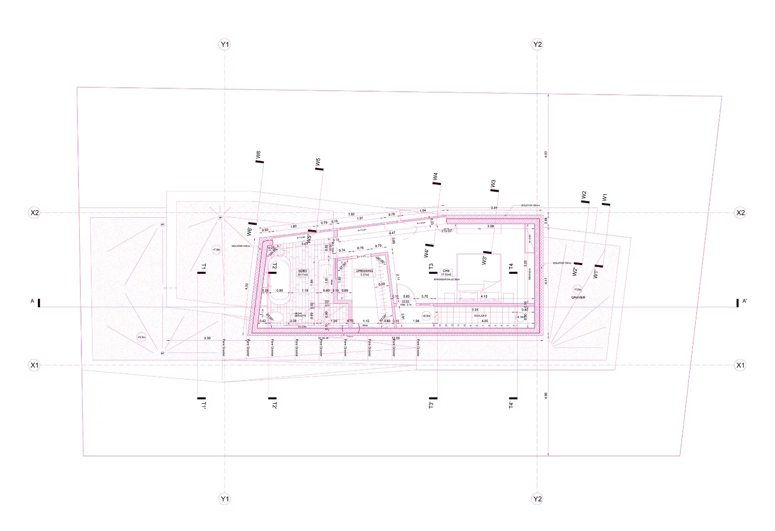 Architectural plan of MaHouse