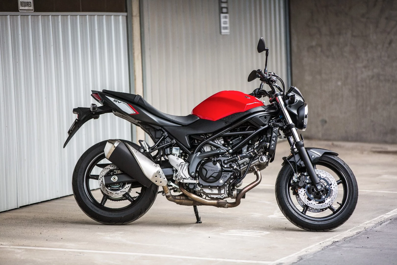 Suzuki SV650: rounded trellis frame recalls the original SV650 that ran from 1999-2002