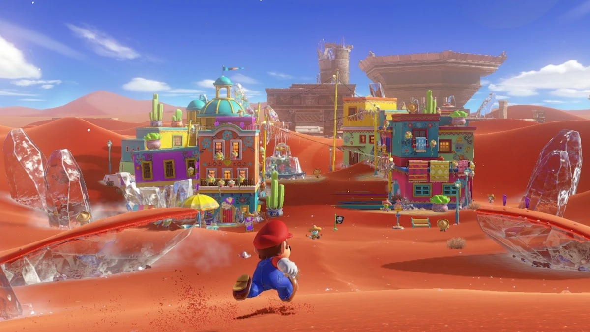 Super Mario Odyssey goes back to the open sandbox-style of gameplay, not seen since Super Mario 64 and Super Mario Sunshine