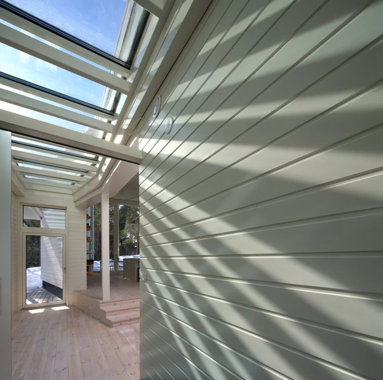 Natural light floods the home all year round with glass ceiling walkways