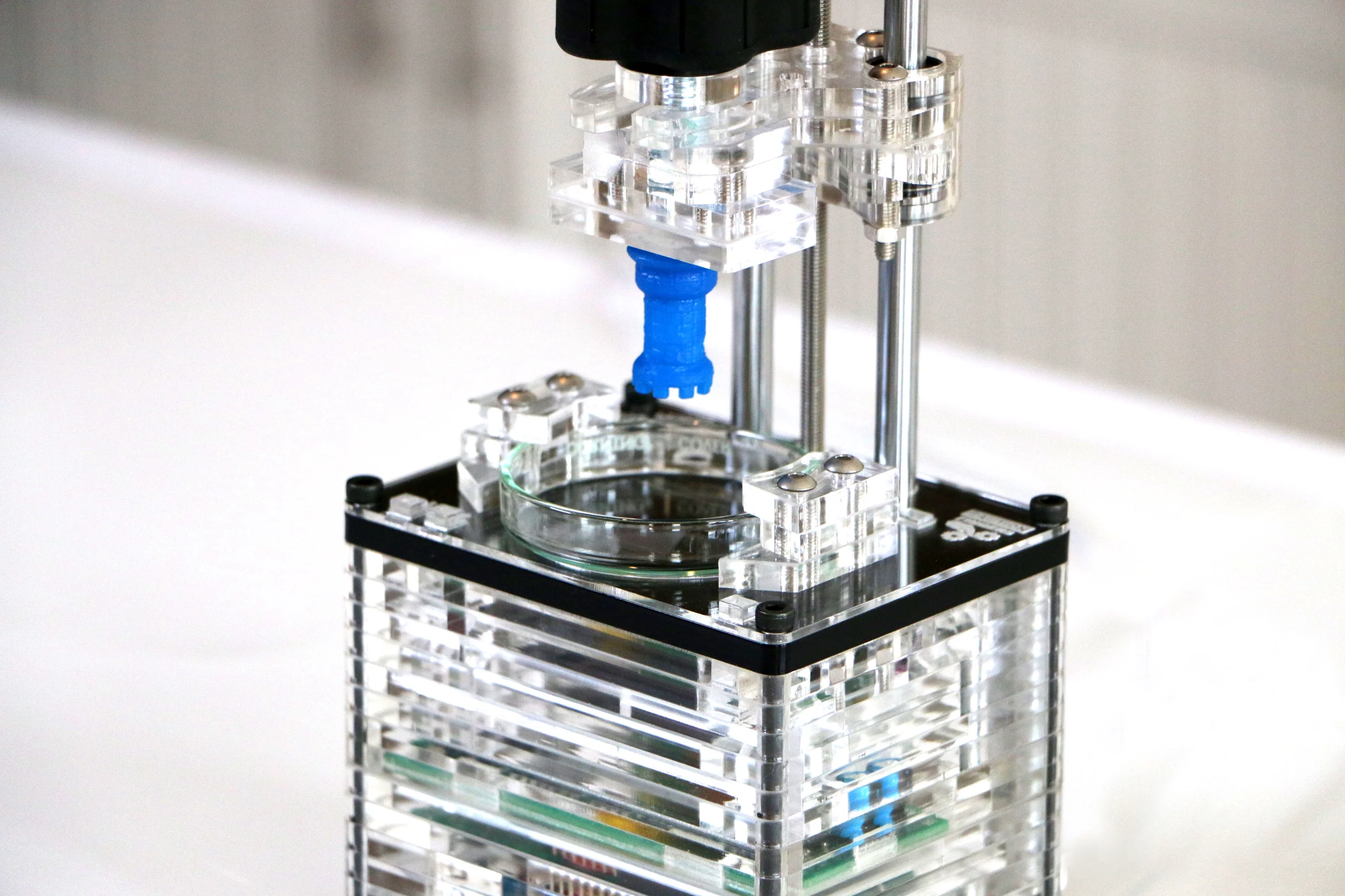 The iBox Nano prints small (here, a chess rook) but argues that most users only want to print small items anyway