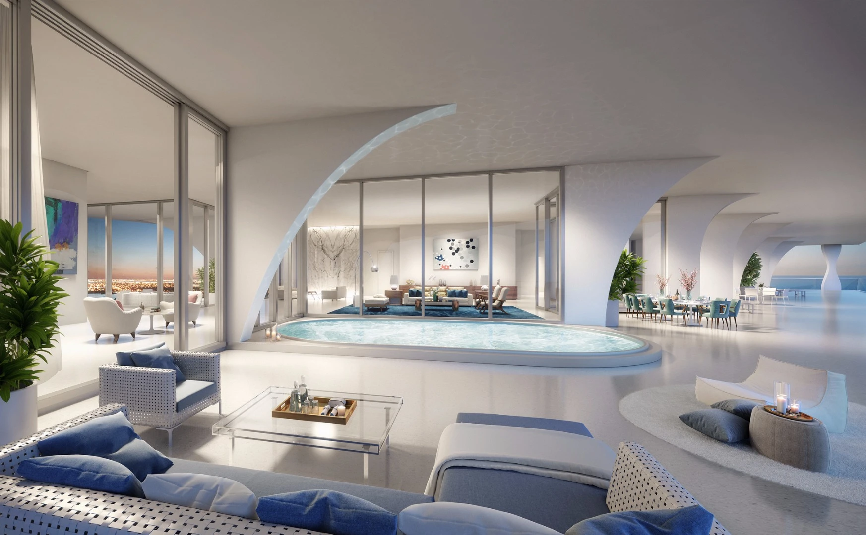 A penthouse at the Jade Signature