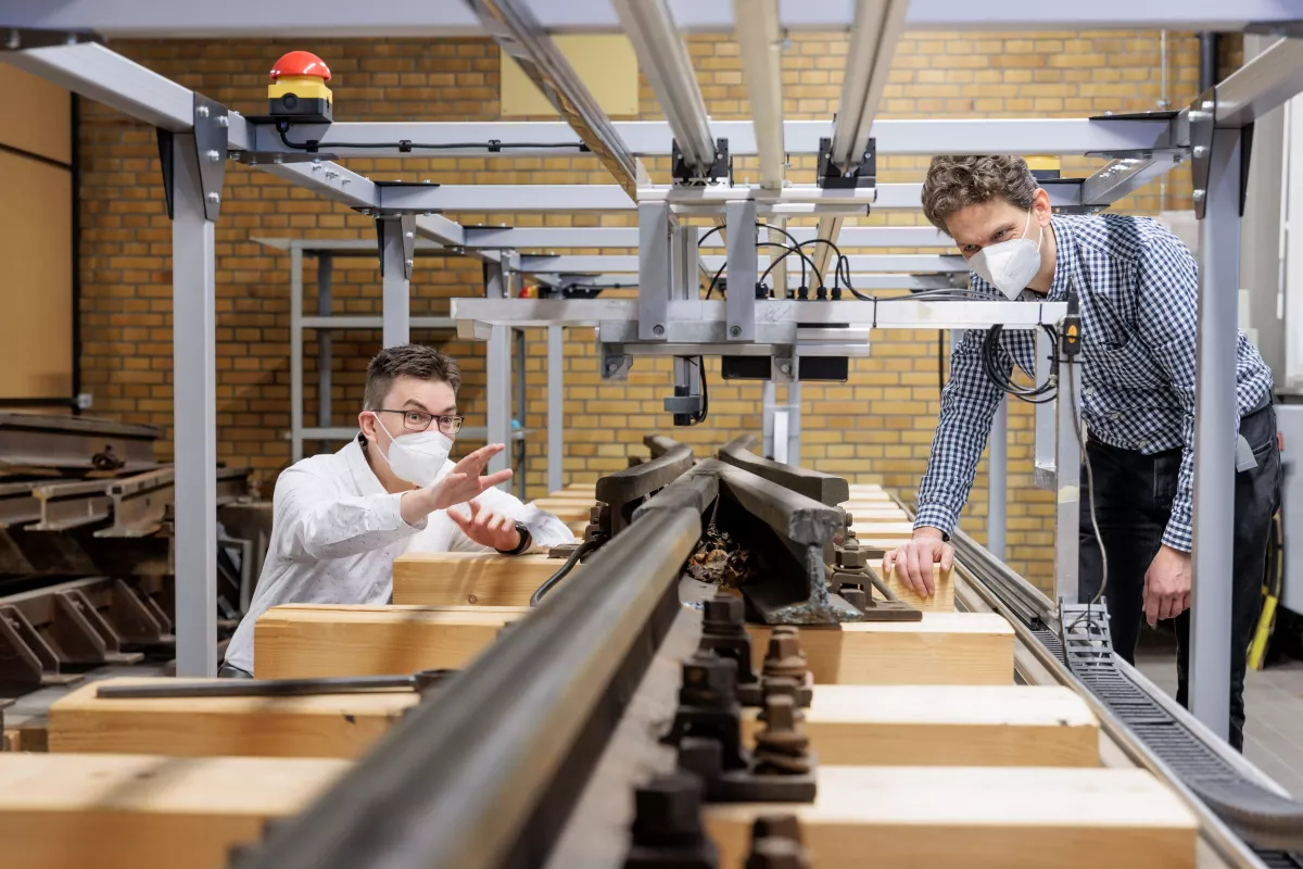 The MAROS system is tested on a section of track in a lab