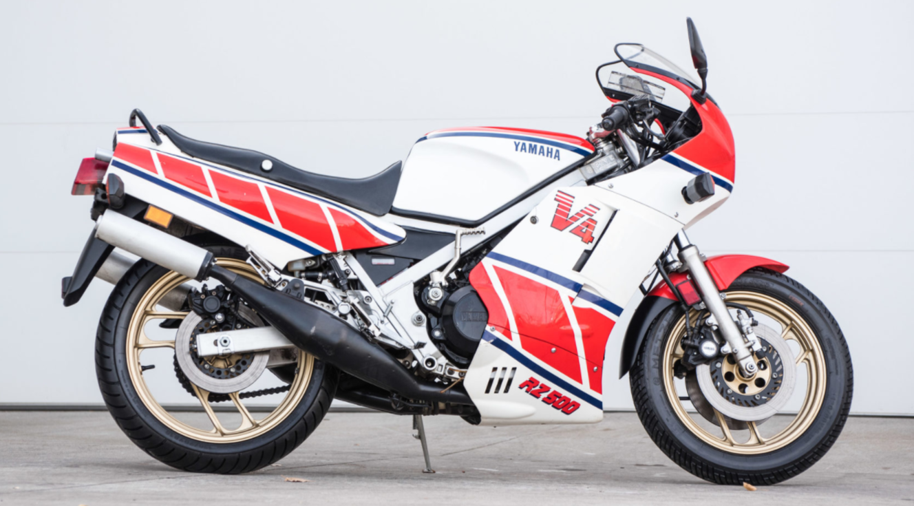 The above Yamaha 500 four-cylinder two-stroke is a prime example, selling for $12,650. This is a bargain basement superbike at the same time as being one of the most civilised two-strokes ever made.