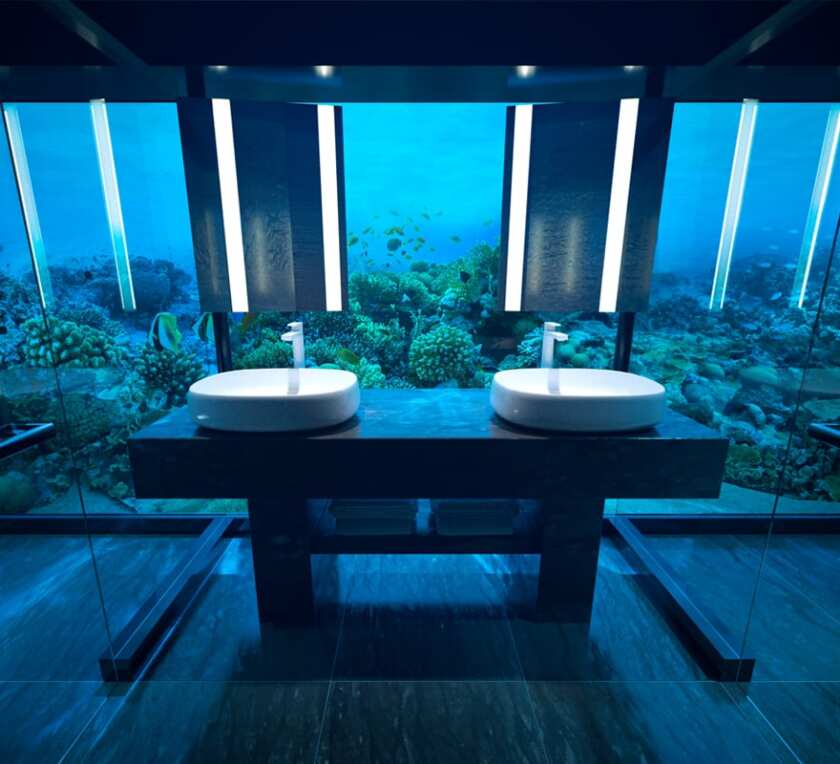 Underwater guest double bathroom