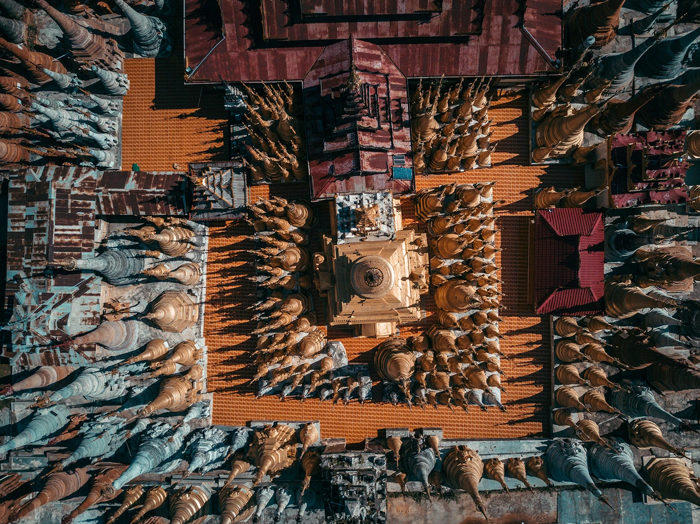 Temples in Myanmar. (Credit: Dimitar Karanikolov / Behance CC BY-NC-ND 4.0)