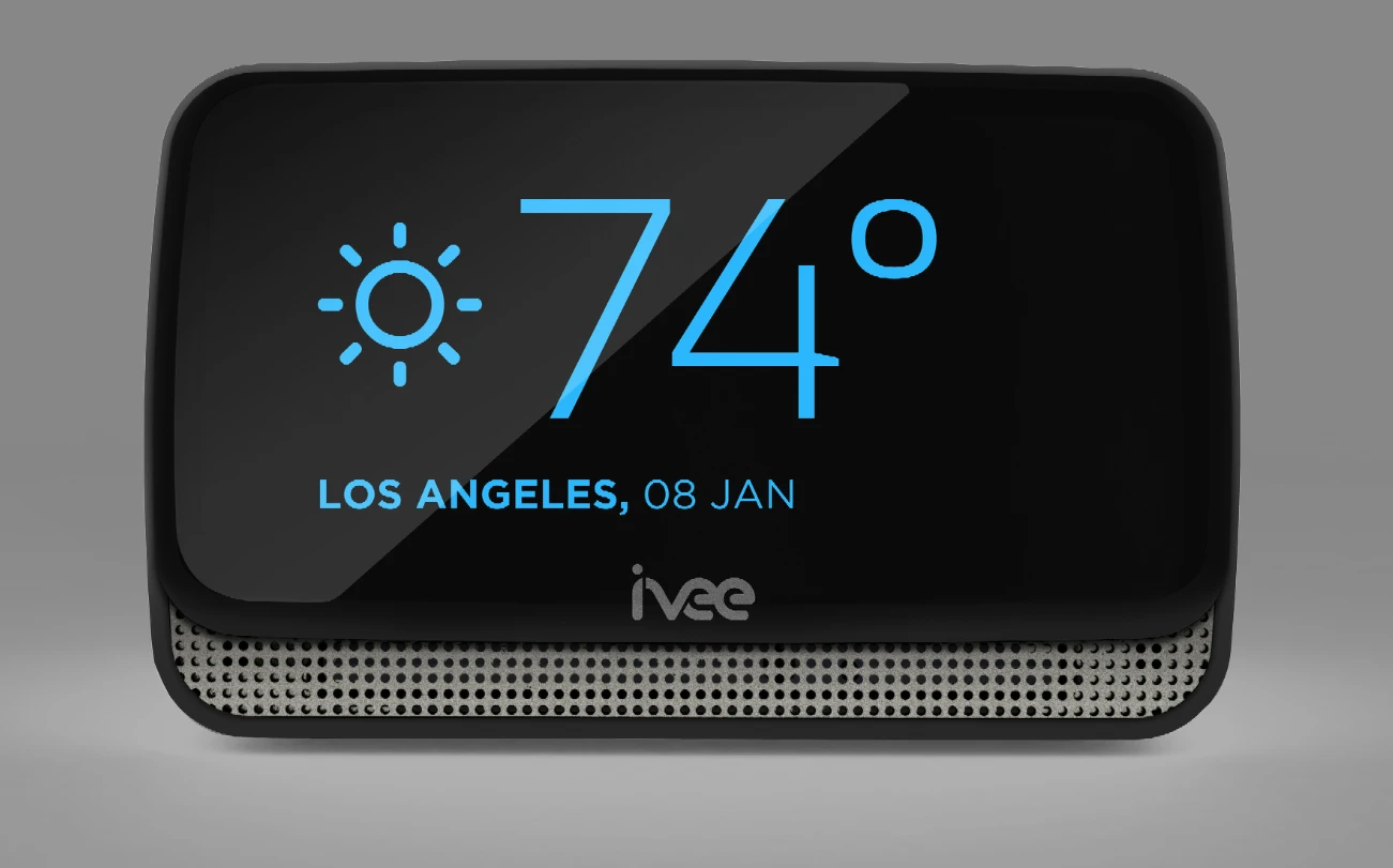 The Sleek can give you weather, stock and other information upon request