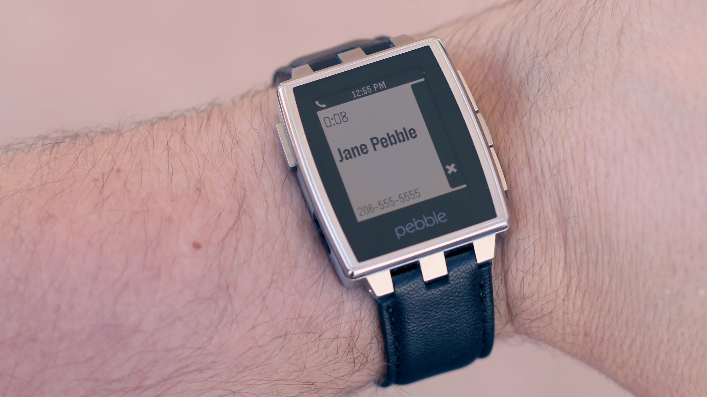 You can receive alerts for calls on Pebble Steel, but you'll still need to take the call on your phone