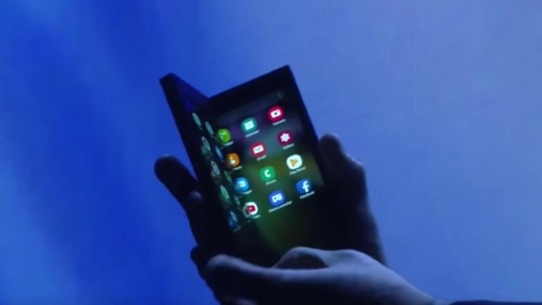 Samsung has shown off its folding phone in prototype form