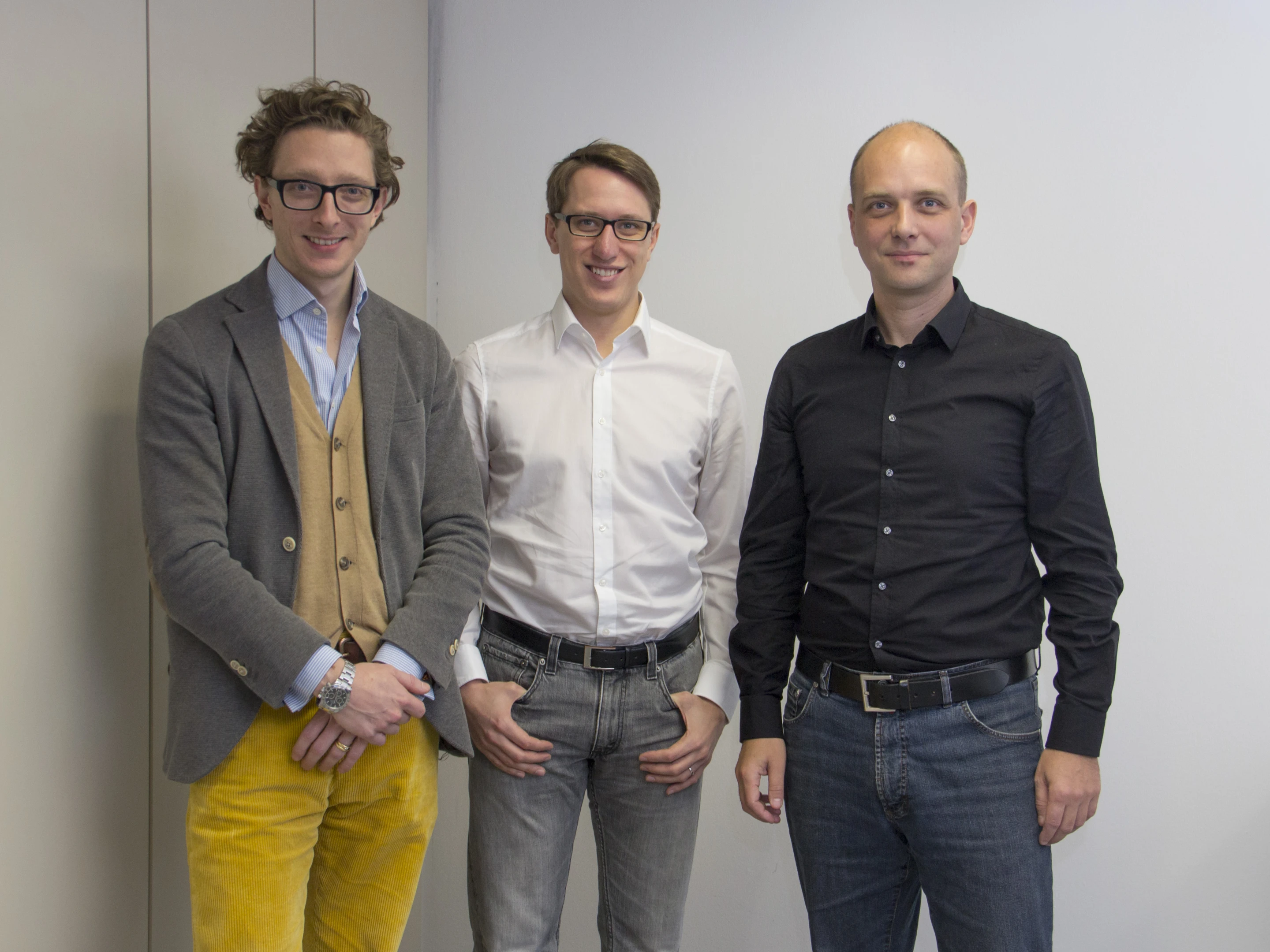 The research team: Ferdinand Saint Julien (TriLite), Jörg Reiterer (TriLite/TU Vienna), Prof. Ulrich Schmid (TU Vienna) (Photo: TU Vienna)