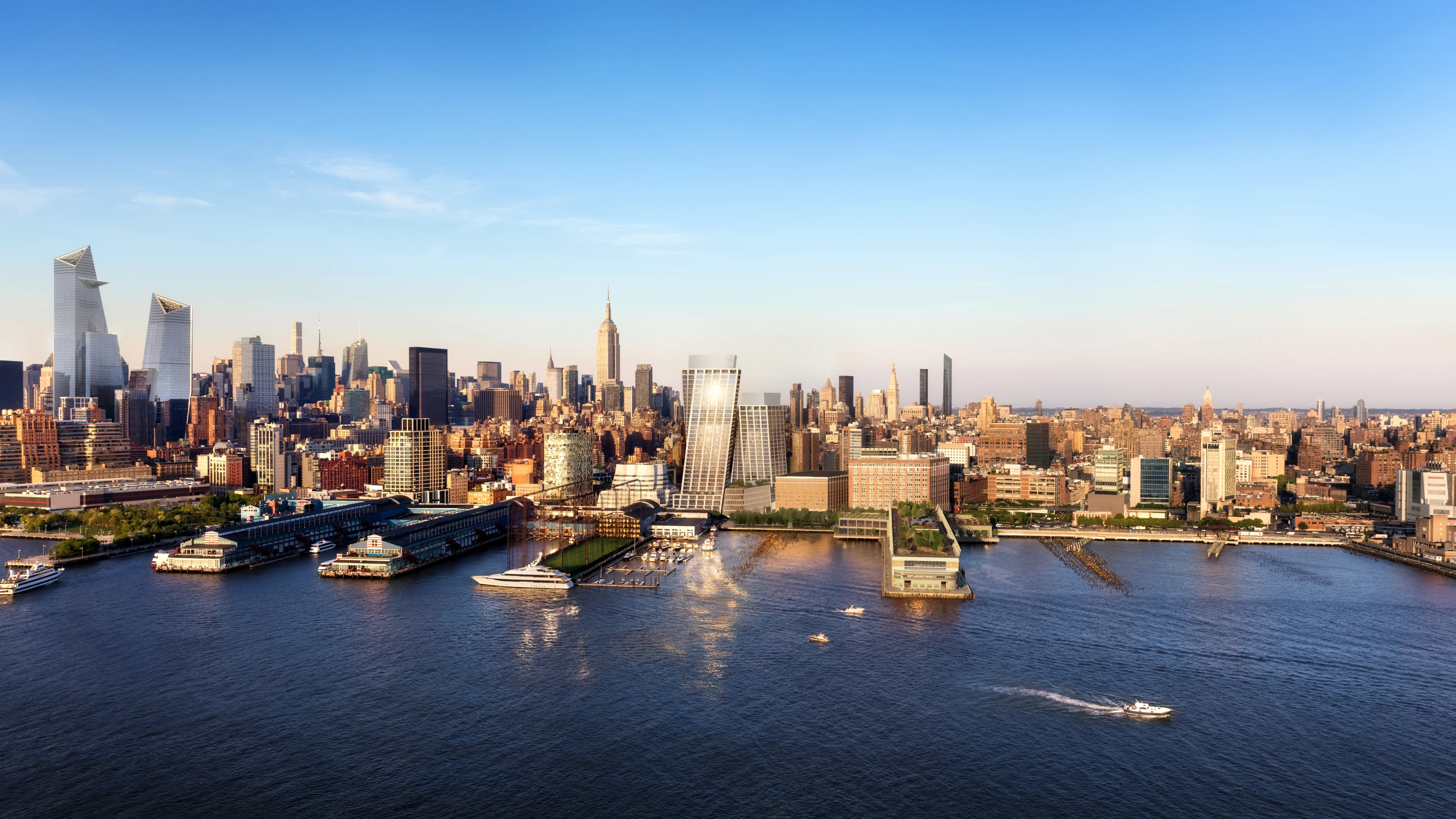 "The geometry of the two towers is a direct response to the context," says BIG