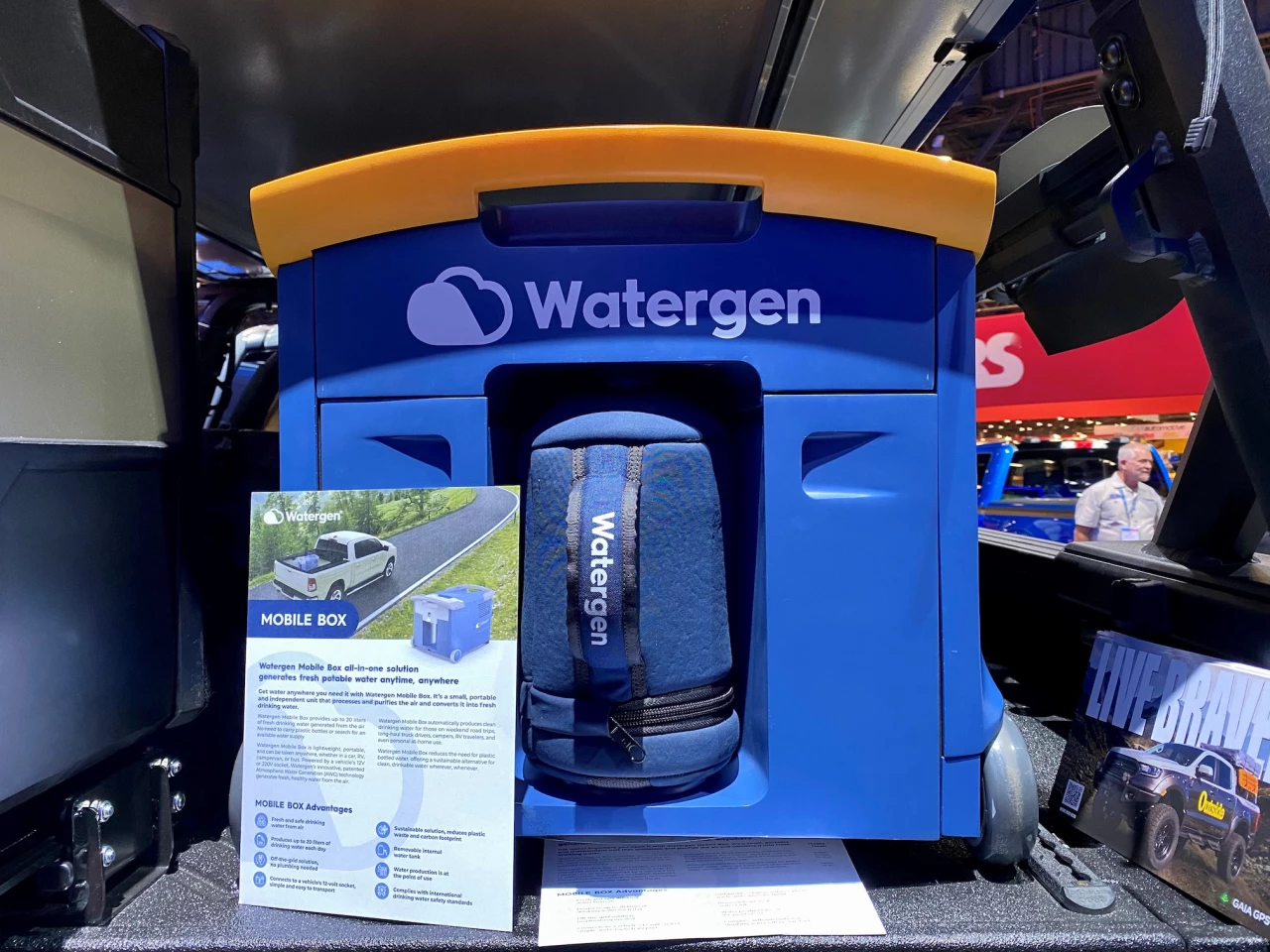 Carry the Watergen Mobile Box on your next camping trip and you'll be able to literally create potable water out of thin air