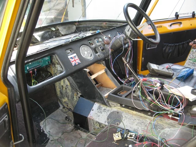 Since Smith had planned to replace the entire powertrain and electric structure, anyway, this rough state of affairs wasn't such a disavantage