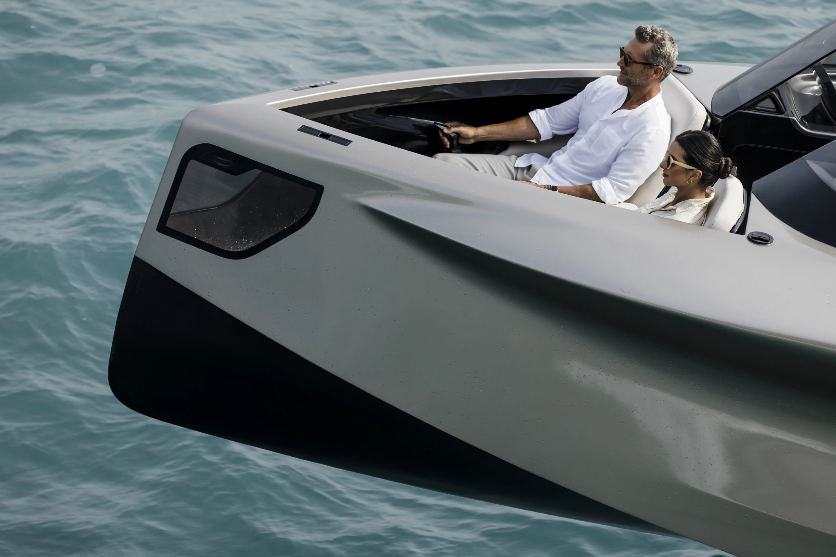 Up the pointy end of Enata's new 2020 Foiler