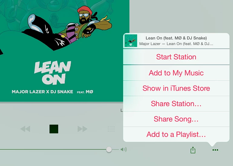 You can save tracks from Beats 1 too