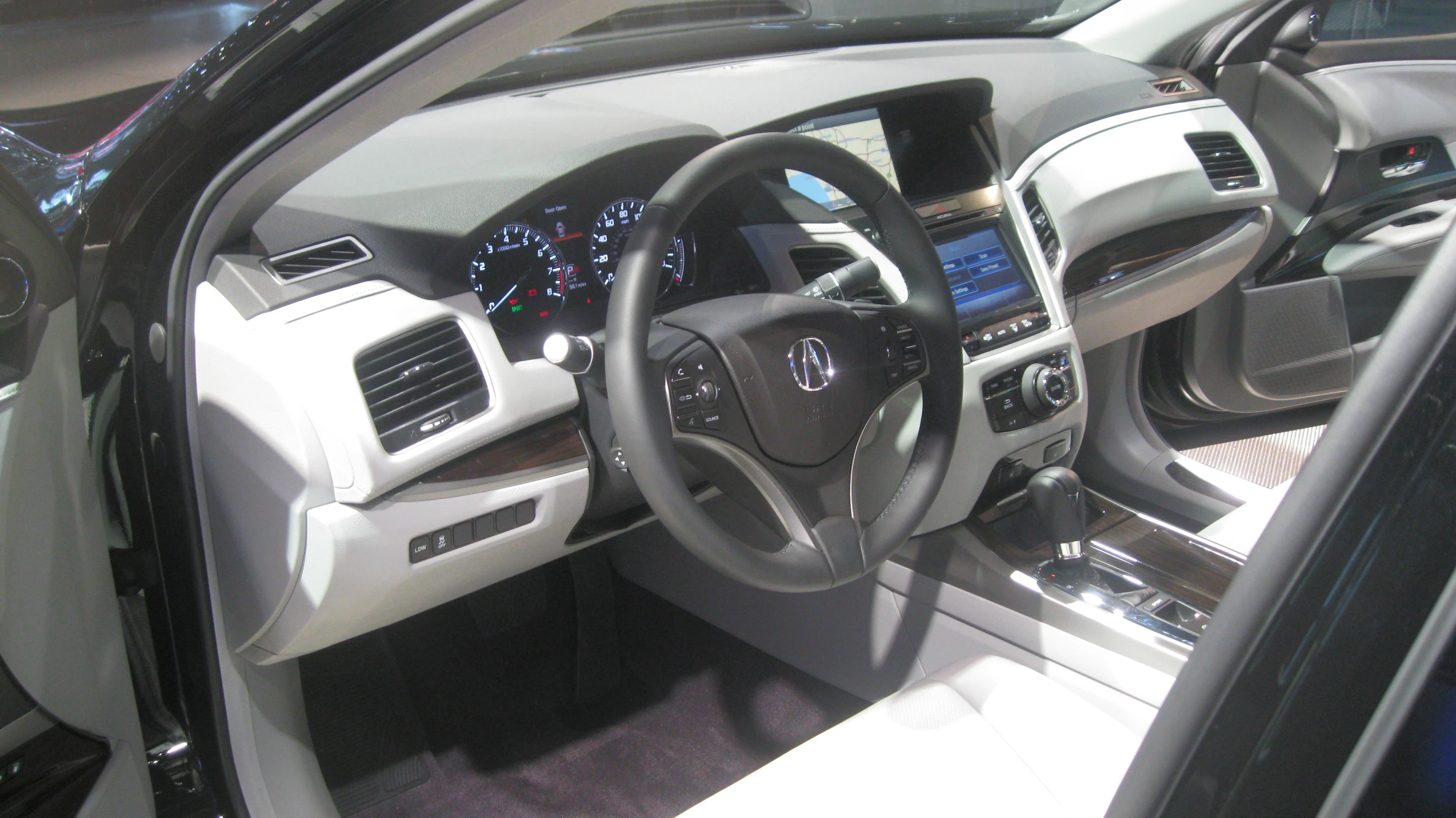 The driver's seat of the 2014 RLX