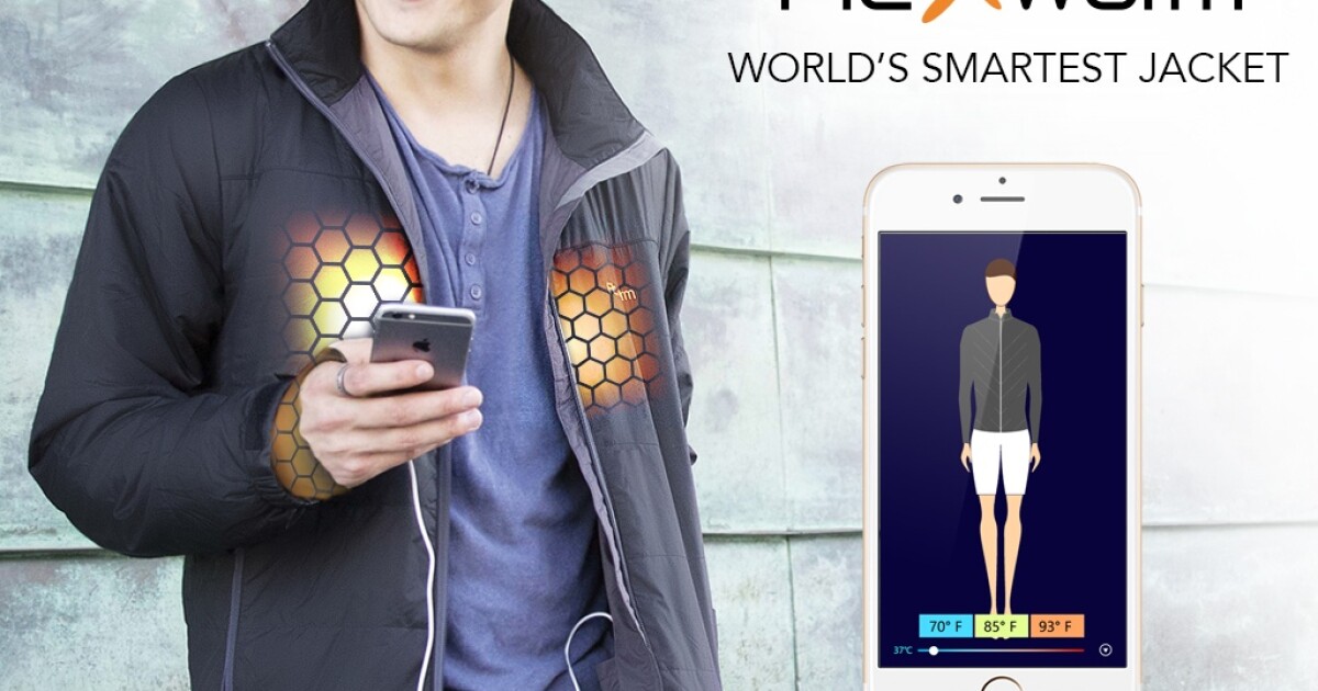 Automatic climate control lets Flexwarm jacket adapt to individuals