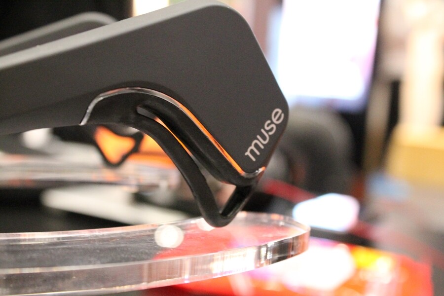 The Muse headband has two other sensors that sit behind the user's ears (Photo: Stu Robarts/Gizmag.com)