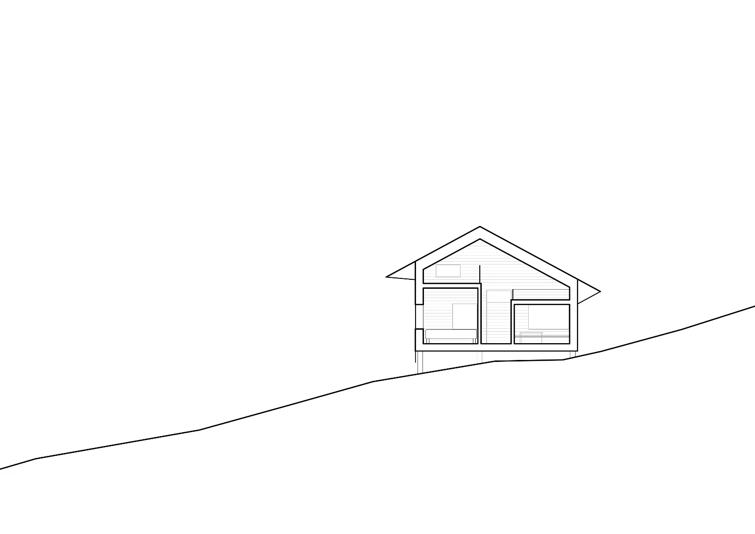 Architectural drawing of Cabin Ustaoset