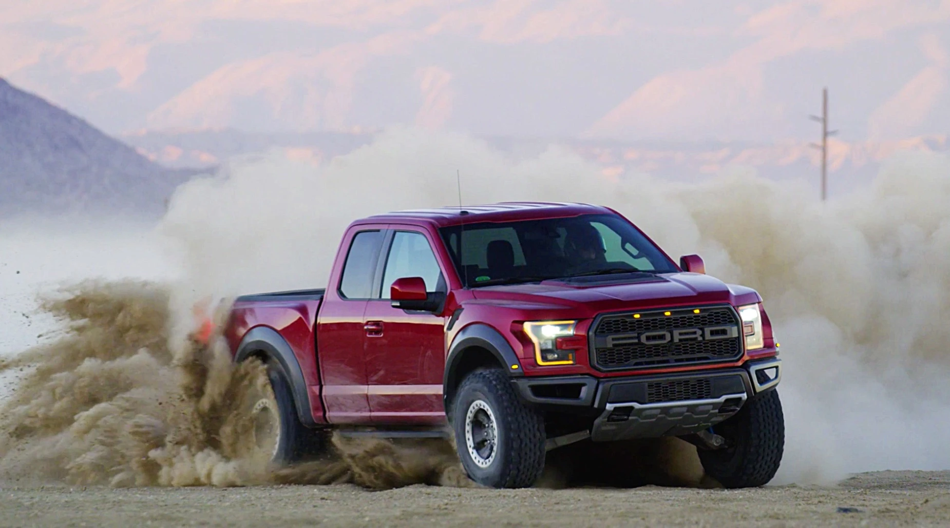 The 2017 Ford F-150 Raptor, doing what it does best