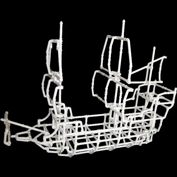 A galleon-style ship created with Crossbeams