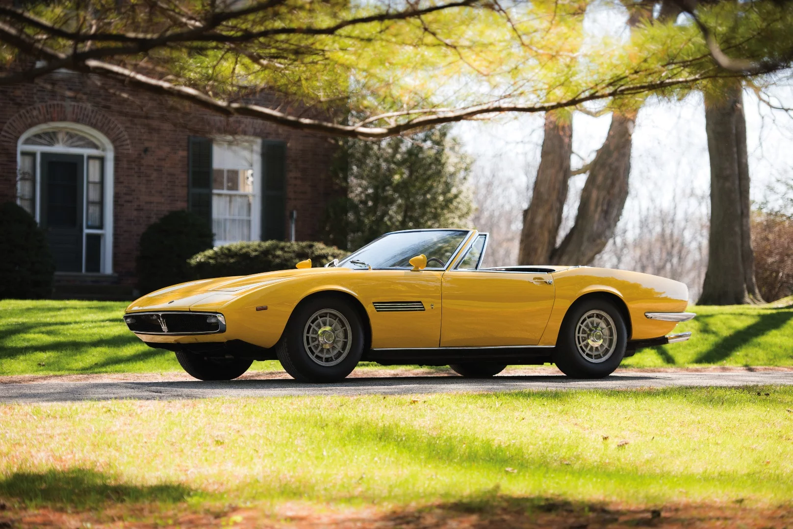 This 1968 Maserati Ghibli Spyder Prototype by Ghia is estimated to sell for between $1,200,000 and $1,800,000
