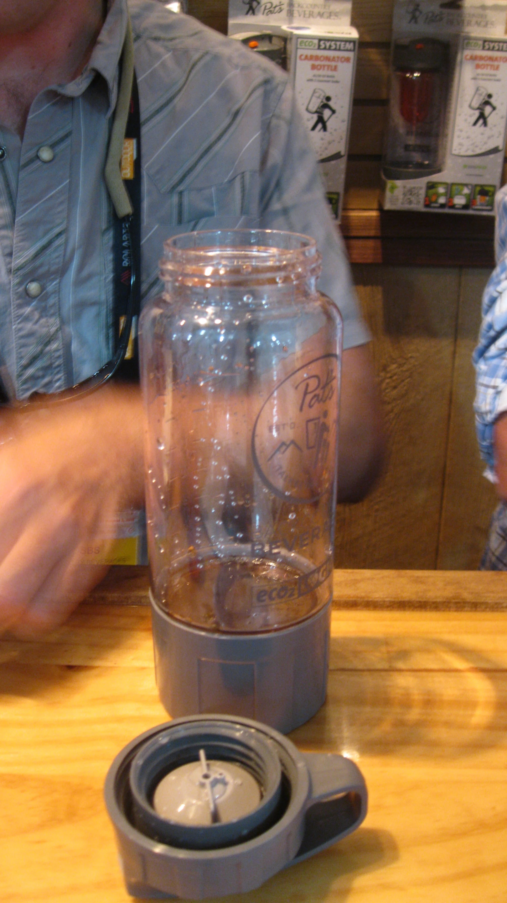 Pat's Backcountry Beverages Carbonator ready for mixing