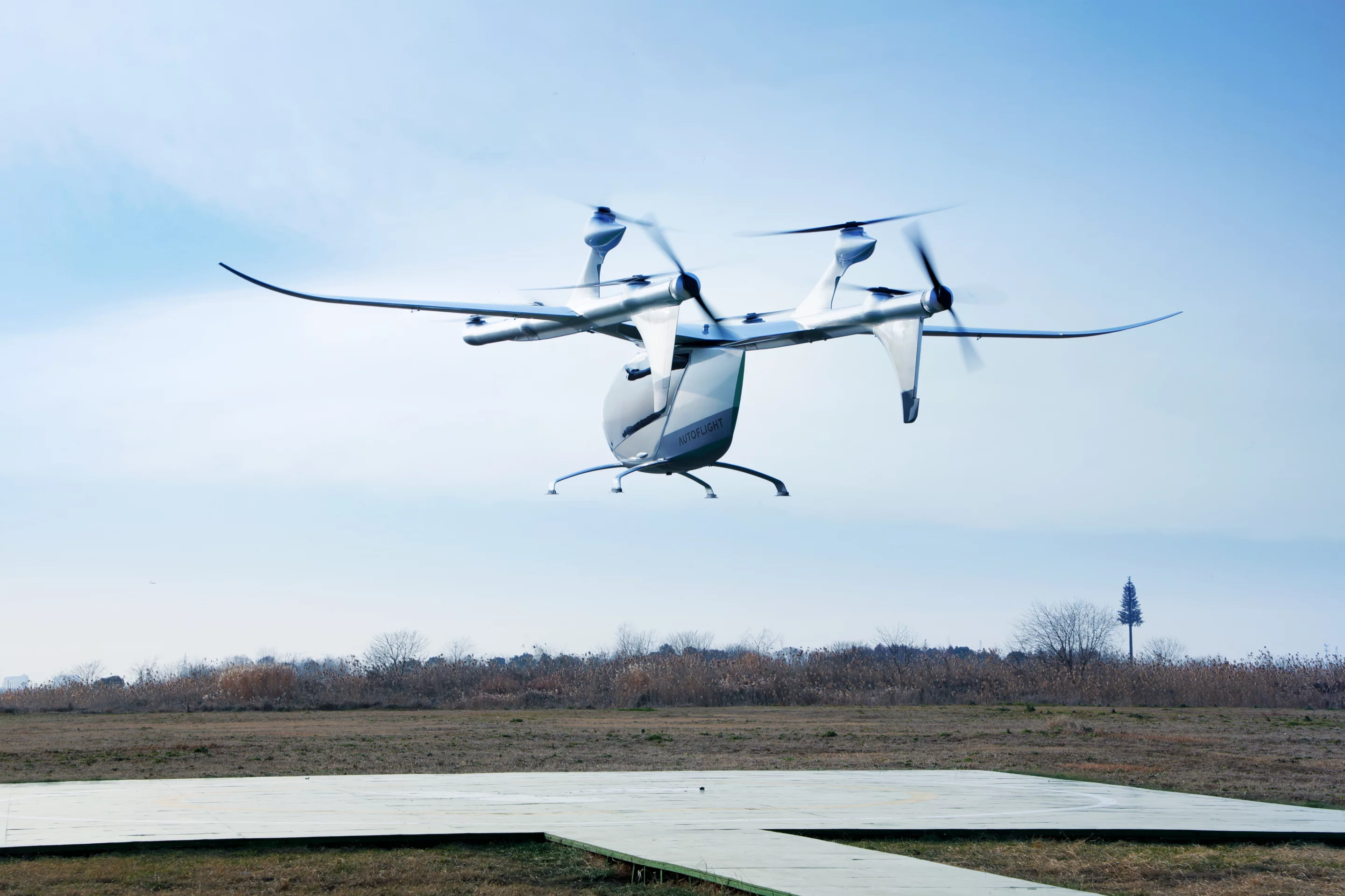 The Prosperity I POC lifts off for its first transition flight