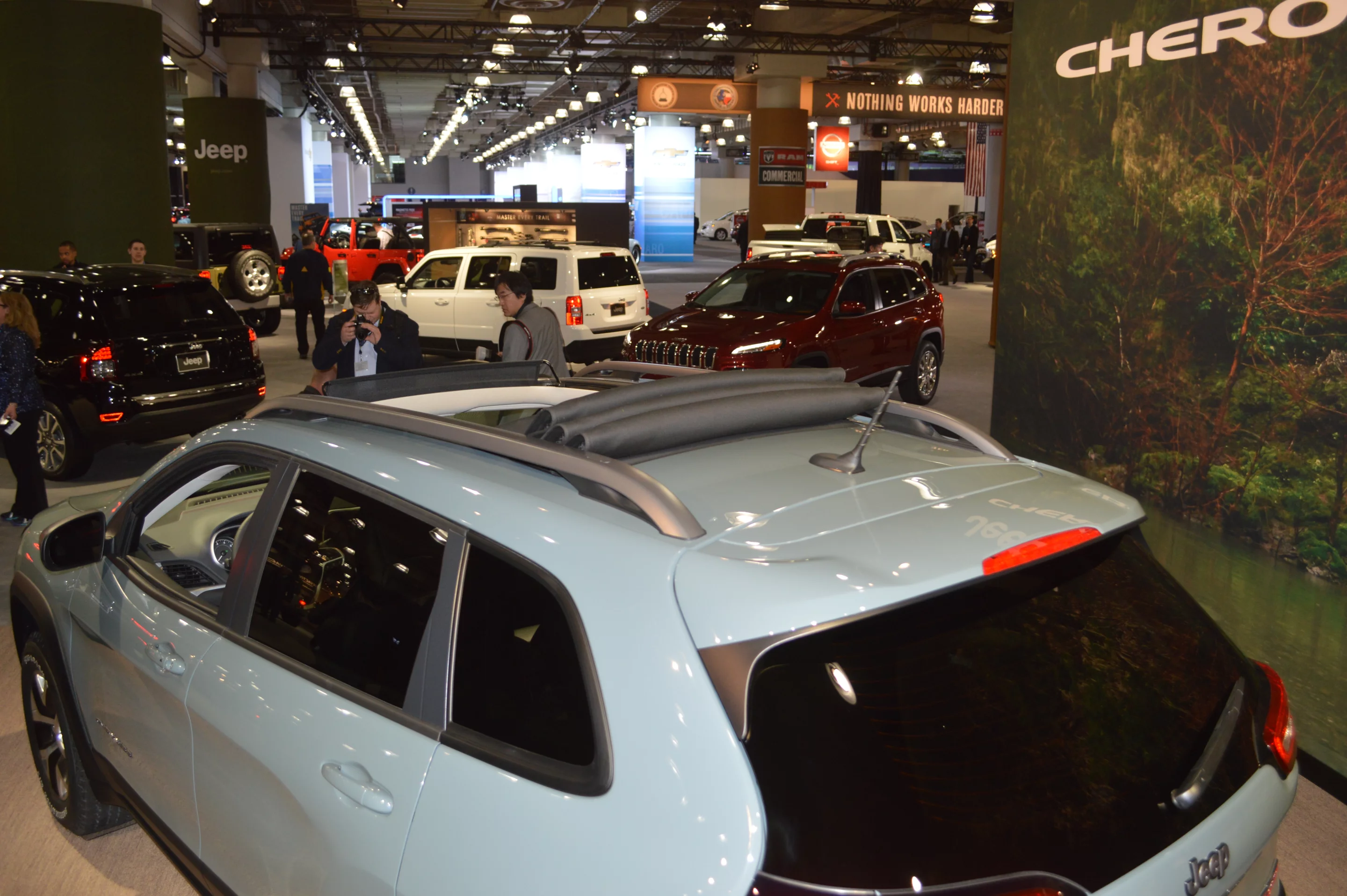 The available "Sky Slider" roof is a full-length canvas soft top