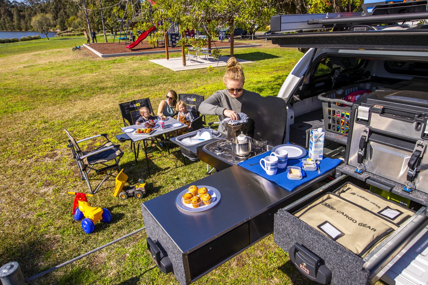 The Slide Kitchen dishes out lunch at a local park