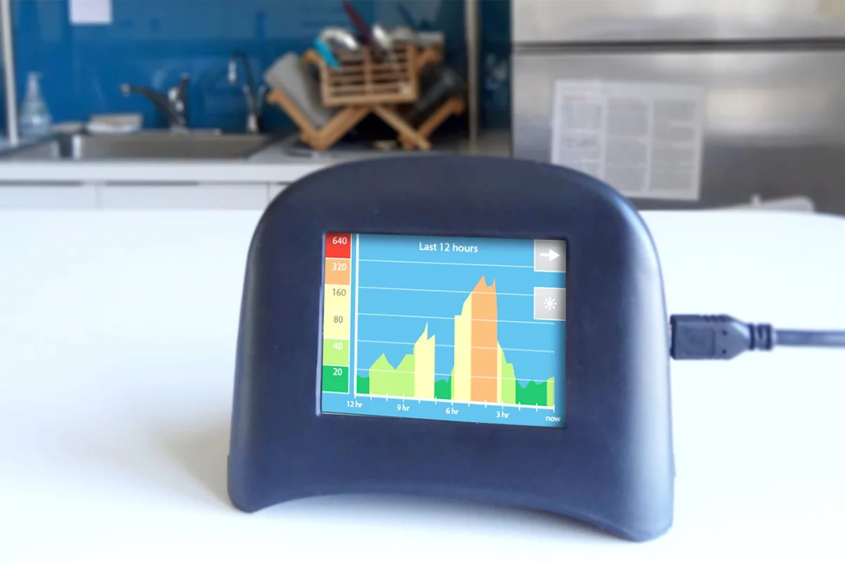 Speck detects unhealthy levels of particulates within the air in your home