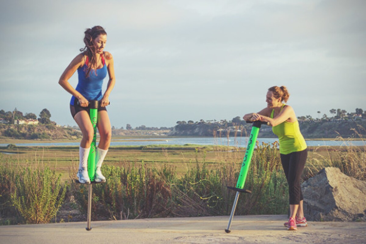 Vurtego's V4 extreme pogostick gives up to 10 ft of air