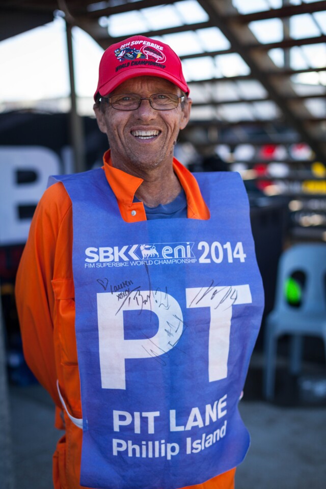 David Adams, WSBK Pit Lane Marshall