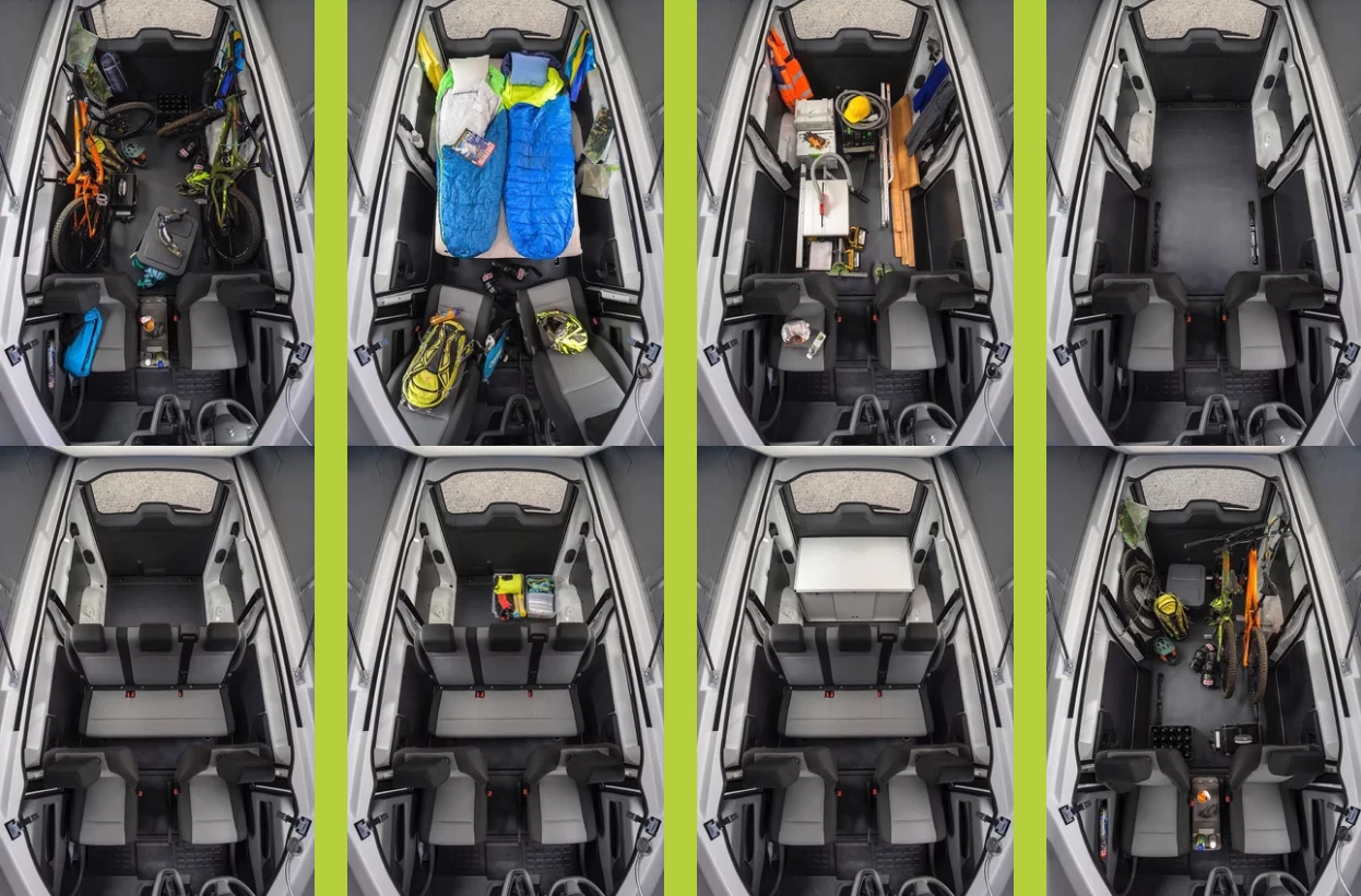 One of the most versatile van campers out there, the Pössl Vanster offers numerous configurations for daily life and recreation